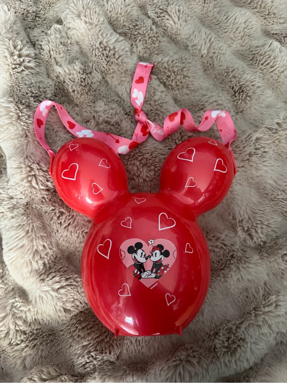 Red Mickey Mouse sweet Heart popcorn bucket